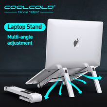 Load image into Gallery viewer, COOLCOLD Lightweight Laptop Cooling Stand Plastic Vertical Laptop Stand Foldable Tablet Stand Bracket Laptop Holder for MacBook