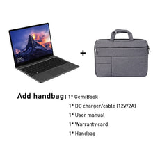 Load image into Gallery viewer, CHUWI GemiBook 13" 2K IPS Screen LPDDR4X 12GB 256GB SSD Intel Celeron Quad Core Windows 10 Laptop with Backlit Keyboard