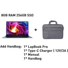 Load image into Gallery viewer, CHUWI LapBook Pro 14.1 Inch Intel Gemini-Lake N4100 Quad Core 8GB RAM 256GB SSD Windows 10 Laptop with Backlit Keyboard