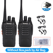 Load image into Gallery viewer, 2 pièces Baofeng BF-888S talkie-walkie 5W radio bidirectionnelle Portable CB Radio UHF 400-470MHz 16CH Comunicador émetteur-récepteur
