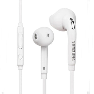 Samsung écouteur 3.5MM EG920 basses profondes dans l'oreille écouteurs avec micro/télécommande pour Galaxy S6 S7 S8 S9 S10 Note 4 5 8 9 (White)