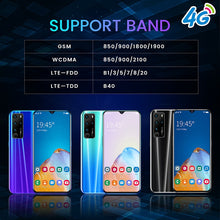 Load image into Gallery viewer, 2020 offre spéciale P47 6.7 pouces 8 + 256GB 4G réseau 10 cœurs MTK6792 4800mAh double SIM double veille Smartphone
