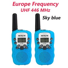 Load image into Gallery viewer, RETEVIS RT388 Walkie Talkie Kids Walkie-talkies 2 pcs Mini Two-Way Radio Station PMR Children Gift/Family Use/Camping 100-800M
