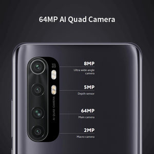 Version mondiale originale Xiaomi Mi Note 10 Lite 64GB 64MP caméra 6.47 "AMOLED écran NFC Snapdragon 730G 5260mAh batterie