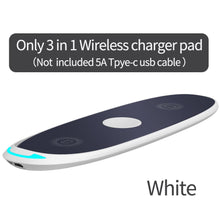 Load image into Gallery viewer, Support de chargeur sans fil 3 en 1 Qi 15W Station de chargement rapide pour Apple Watch iWatch6 5 4 3 AirPods Pro pour iPhone 12 11 XS XR
