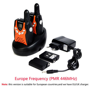 Retevis RT602 Rechargeable Walkie Talkie Kids 2pcs Two Way Radio For Children 0.5W PMR PMR 446 Talkie-walkie with Battery