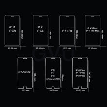 Load image into Gallery viewer, 4 Pièces En Verre Trempé Pour iPhone 11 12 Pro XS Max X XR Protecteur D&#39;écran de Couverture Complète Pour iPhone 7 8 6 Plus SE 2020 Verre protecteur
