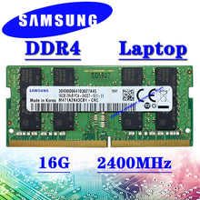 Load image into Gallery viewer, Ordinateur Portable Samsung mémoire ddr4 16 GO 2133MHz 2400MHz 2666MHz 3200MHz RAM pc4-4GB 8 GO 2GB 32GB DDR4 2133P 2400T 2666V 3200AA
