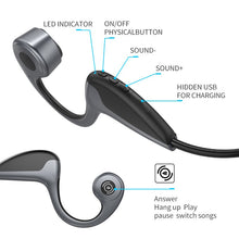 Load image into Gallery viewer, Nouveau Z8 sans fil Bluetooth 5.0 casque os Conduction écouteur Sport de plein air casque avec Microphone écouteurs pour huawei iphone
