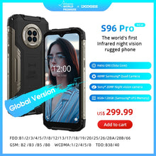 Load image into Gallery viewer, DOOGEE S96 Pro étanche téléphone robuste 48MP rond Quad caméra 20MP infrarouge Vision nocturne Helio G90 Octa Core 8GB + 128GB 6350mAh
