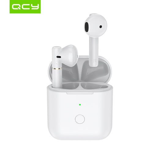 QCY T8 Bluetooth écouteur Semi-dans-oreille sans fil TWS double connexion casque Hall écouteurs magnétiques avec Microphone casque