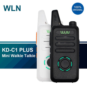 2020 Walkie Talkie WLN KD-C1 Plus Mini Two Way Radios UHF 400-470 MHz 16 Channels Ham Radio FM Transceiver KD C1 Update Version