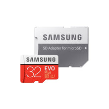 Load image into Gallery viewer, Carte mémoire SAMSUNG Micro SD EVO + 32 go 95 mo/s SDHC SDXC UHS-I C10 U1 carte Full HD TF avec adaptateur pour tablette Smartphone
