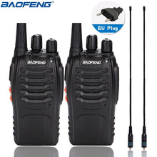 Load image into Gallery viewer, 2 pièces Baofeng BF-888S talkie-walkie 5W radio bidirectionnelle Portable CB Radio UHF 400-470MHz 16CH Comunicador émetteur-récepteur
