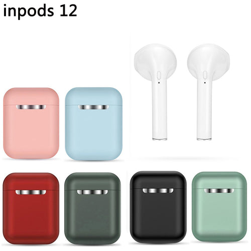 WLMLBU Bluetooth écouteurs inPods 12 TWS sans fil Sport charge casque Touc avec i9s i12 Tws pour iPhone Xiaomi Huawei Samsung