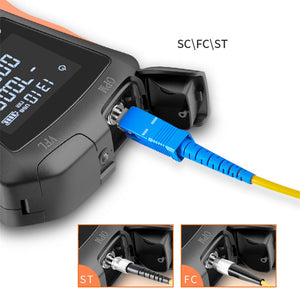 2020 New Optical Power Meter Red Laser 6 in 1 High Precision Mini Red Fiber Pen 15km Rechargeable Fiber Light Tester Light 650mw