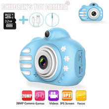 Load image into Gallery viewer, Kids Camera Cartoon Cute Flash 20MP HD  Mini Digital  Camera Children Toys Camera 2.4 inch IPS Screen For Child Birthday Gift
