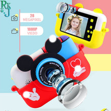 Load image into Gallery viewer, Children Mini Digital Camera Mic 2.4 Inch IPS Screen 1080P HD Camera Video Selfie Mini SLR Children Toy Camera Birthday Gift
