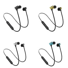 Load image into Gallery viewer, 4.2 Bluetooth écouteur sport tour de cou magnétique sans fil écouteurs stéréo écouteurs musique métal écouteurs avec micro pour tous les téléphones
