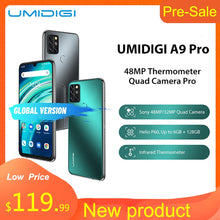 Load image into Gallery viewer, UMIDIGI Smartphone Quad caméra 24MP SelfieCamera UMIDIGI A9 Pro 6 go 128 go Helio P60 Octa Core 6.3 &quot;FHD + Version globale téléphone portable
