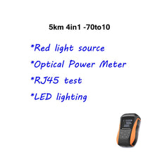 Load image into Gallery viewer, 2020 New Optical Power Meter Red Laser 6 in 1 High Precision Mini Red Fiber Pen 15km Rechargeable Fiber Light Tester Light 650mw
