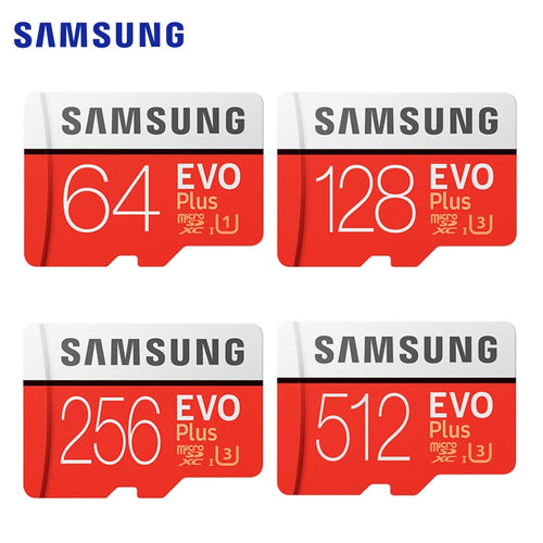 SAMSUNG-carte mémoire EVO PLUS EVO PLUS +, 32 go/64 go/512 go/256 go/128 go, sdhc, classe 10, TF, compatible 4K