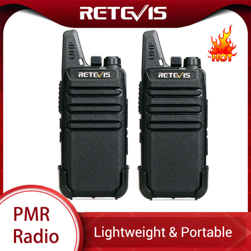 Retevis RT622 RT22 Mini Walkie Talkie 2pcs PMR Radio PMR446 FRS UHF Two-way Radio Portable VOX USB Charging Handheld Transceiver