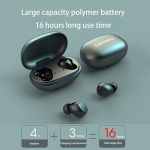 Lenovo TC02 TWS sans fil Bluetooth écouteurs IPX5 sport musique HiFi son Bluetooth 5.0 écouteurs avec micro pour IOS téléphone Android