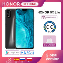 Load image into Gallery viewer, In Stock Global Version Moblie Phone Honor 9X Lite  4G 128G 48MP Camera Kirin 710 6.5&#39;&#39;  Android P GPU Turbo 3.0 NFC
