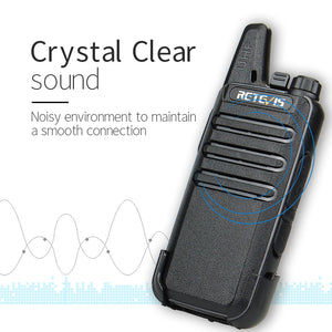 Cheap Walkie Talkie 10 pcs Retevis RT22 FRS RT622 PMR Radio PMR446 Professional Walkie-talkies Woki Toki Hotel Restaurant Cafe