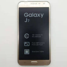 Load image into Gallery viewer, Samsung Galaxy J7 débloqué Duos GSM 4G LTE Android téléphone portable Octa Core double Sim 5.5 &quot;RAM 1.5GB ROM 16GB remis à neuf
