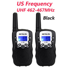 Load image into Gallery viewer, RETEVIS RT388 Walkie Talkie Kids Walkie-talkies 2 pcs Mini Two-Way Radio Station PMR Children Gift/Family Use/Camping 100-800M
