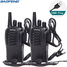 Load image into Gallery viewer, 2 pièces Baofeng BF-888S talkie-walkie 5W radio bidirectionnelle Portable CB Radio UHF 400-470MHz 16CH Comunicador émetteur-récepteur
