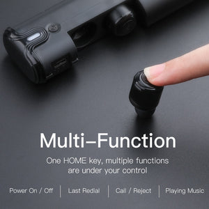 AWEI T8 TWS Bluetooth écouteur véritable sans fil écouteurs avec batterie d'alimentation double Microphone 3D stéréo dans l'oreille écouteurs pour Xiaomi iphone