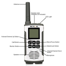 Load image into Gallery viewer, Retevis RT45 PMR Radio Walkie Talkie 2 pcs PMR PMR446 FRS Handy Two-Way Radio Communicator Family Walkie-Talkie Walkie-talkies
