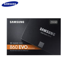 Load image into Gallery viewer, SAMSUNG-disque dur interne SSD, sata 3, 860 EVO, avec capacité de 250 go, 500 go, 520 mo/s, 1 to, pour ordinateur de bureau, PC portable
