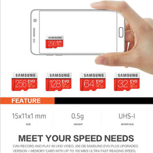 Load image into Gallery viewer, SAMSUNG-carte micro sd EVO plus +, 32 go/64 go/128 go/256 go/512 go/UHS-I go, TF, classe 10, carte mémoire pour téléphone

