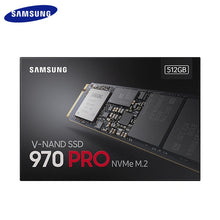 Load image into Gallery viewer, SAMSUNG-disque dur interne SSD, M.2, PCIe, 970x4, NVMe, 512, 3.0 Pro, avec capacité de 1.3 go, 1 to, pour ordinateur de bureau, PC portable, PC portable
