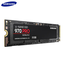 Load image into Gallery viewer, SAMSUNG-disque dur interne SSD, M.2, PCIe, 970x4, NVMe, 512, 3.0 Pro, avec capacité de 1.3 go, 1 to, pour ordinateur de bureau, PC portable, PC portable
