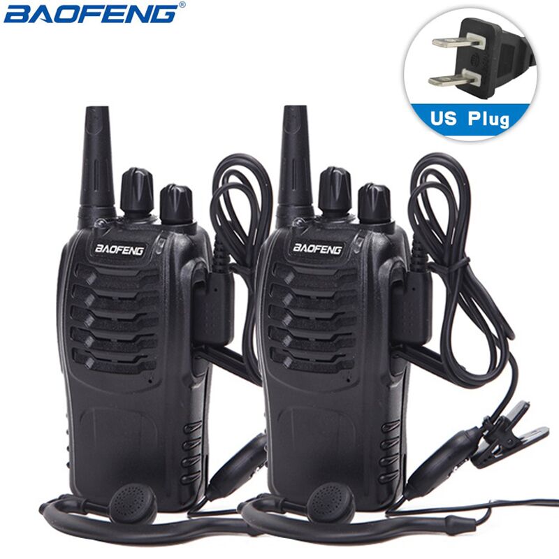 2 pièces Baofeng BF-888S talkie-walkie 5W radio bidirectionnelle Portable CB Radio UHF 400-470MHz 16CH Comunicador émetteur-récepteur