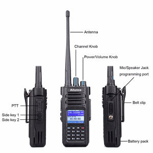 DMR Radio RETEVIS Ailunce HD1 Ham Radio Digital Walkie Talkie Waterproof GPS VFO FM 10W VHF UHF Dual Band DMR Radio Communicator