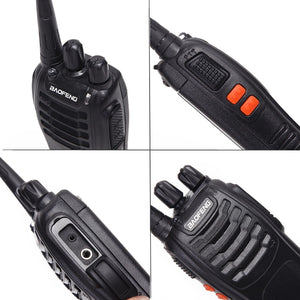 2 pièces Baofeng BF-888S talkie-walkie 5W radio bidirectionnelle Portable CB Radio UHF 400-470MHz 16CH Comunicador émetteur-récepteur