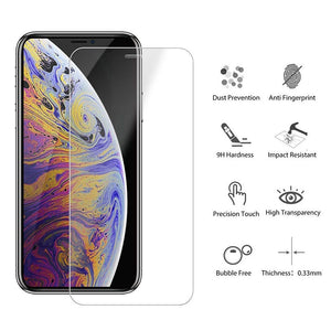 Verre trempé pour iphone 7 8 6 6s Plus X XR XS Max iphone 11 pro Max verre protecteur d'écran sur iphone 7 6 8 SE verre de protection