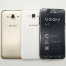 Load image into Gallery viewer, Samsung Galaxy J7 débloqué Duos GSM 4G LTE Android téléphone portable Octa Core double Sim 5.5 &quot;RAM 1.5GB ROM 16GB remis à neuf
