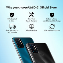 Load image into Gallery viewer, UMIDIGI-A7 Pro, 64GB/128GB ROM, LPDDR4X Octa Core, 6,3&quot; FHD+Plein-écran, Android 10 OS, Quad Caméra, Version Globale, En stock
