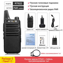 Load image into Gallery viewer, Cheap Walkie Talkie 10 pcs Retevis RT22 FRS RT622 PMR Radio PMR446 Professional Walkie-talkies Woki Toki Hotel Restaurant Cafe
