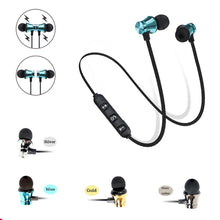 Load image into Gallery viewer, Bluetooth ecouteur Sport mains libres ecouteurs sans fil ecouteurs magnétique casque avec Microphone pour iPhones Xiaomi Android LG
