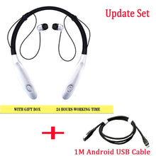 Load image into Gallery viewer, 24 Hr casque sans fil V5.0 sport écouteurs tour de cou stéréo Bluetooth écouteur casque avec micro pour xiaomi huawei
