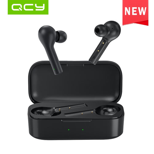 QCY T5 sans fil Bluetooth écouteurs V5.0 contrôle tactile écouteurs stéréo HD parlant avec 380mAh batterie-