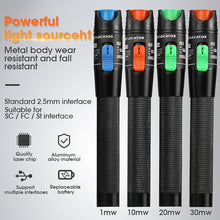 Load image into Gallery viewer, Prix préférentiel Laser 30MW/20MW/10MW/5KM localisateur de défaut visuel, testeur de câble à fibres optiques 10-30Km gamme VFL AUA-30

